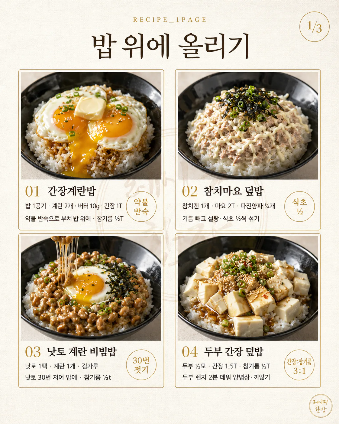 아이 학교 보내고 혼자 먹는 아침 — 5분이면 되는 한 그릇 10가지