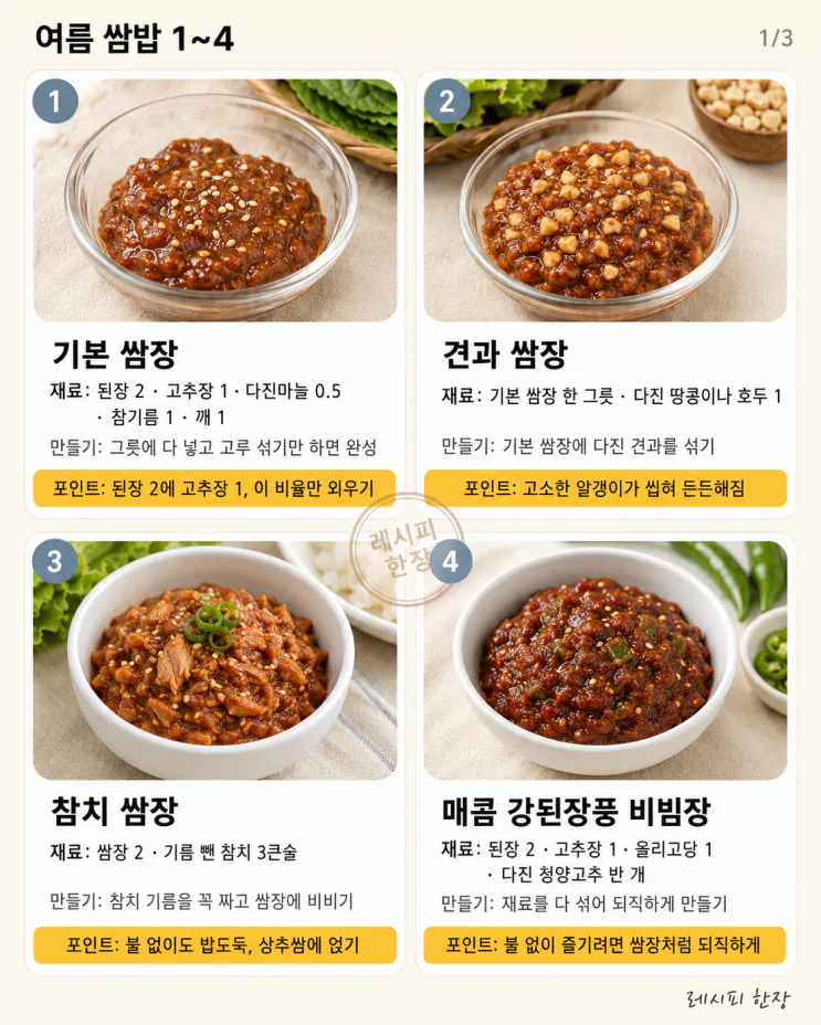 불도 안 켰는데 — 푸짐한 여름 쌈밥 한 상 10가지