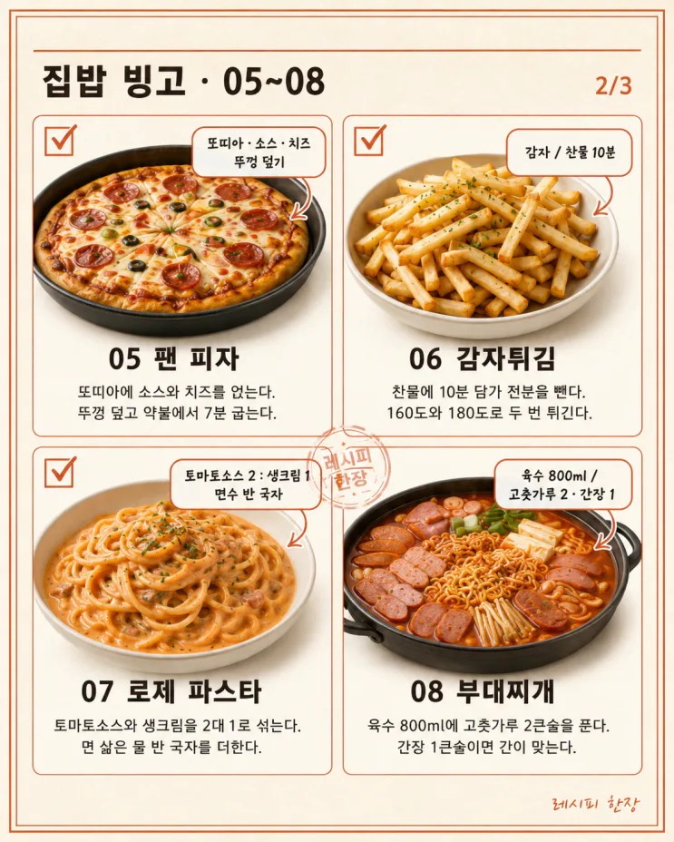배달앱 열기 전에 — 집에서 만드는 인기메뉴 12가지