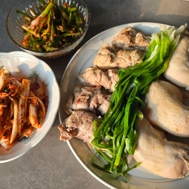 더워서 국 못 끓이는 말복, 국물없이 끝내는 이북식 찜닭 레시피