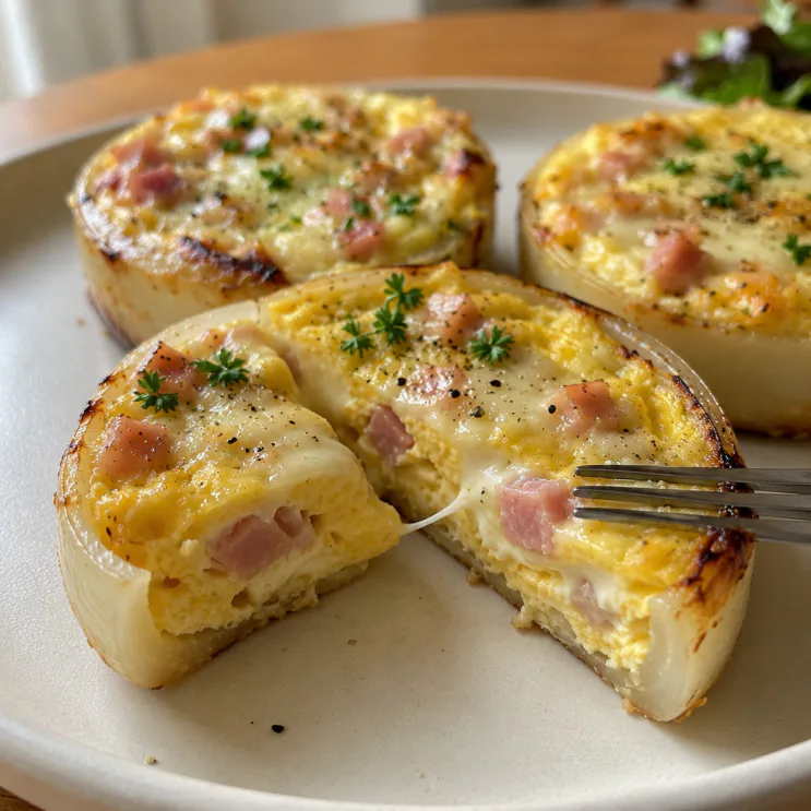 해외 SNS에서 난리 난 양파 요리 — 링 안에 계란 넣었더니 한 끼 완성