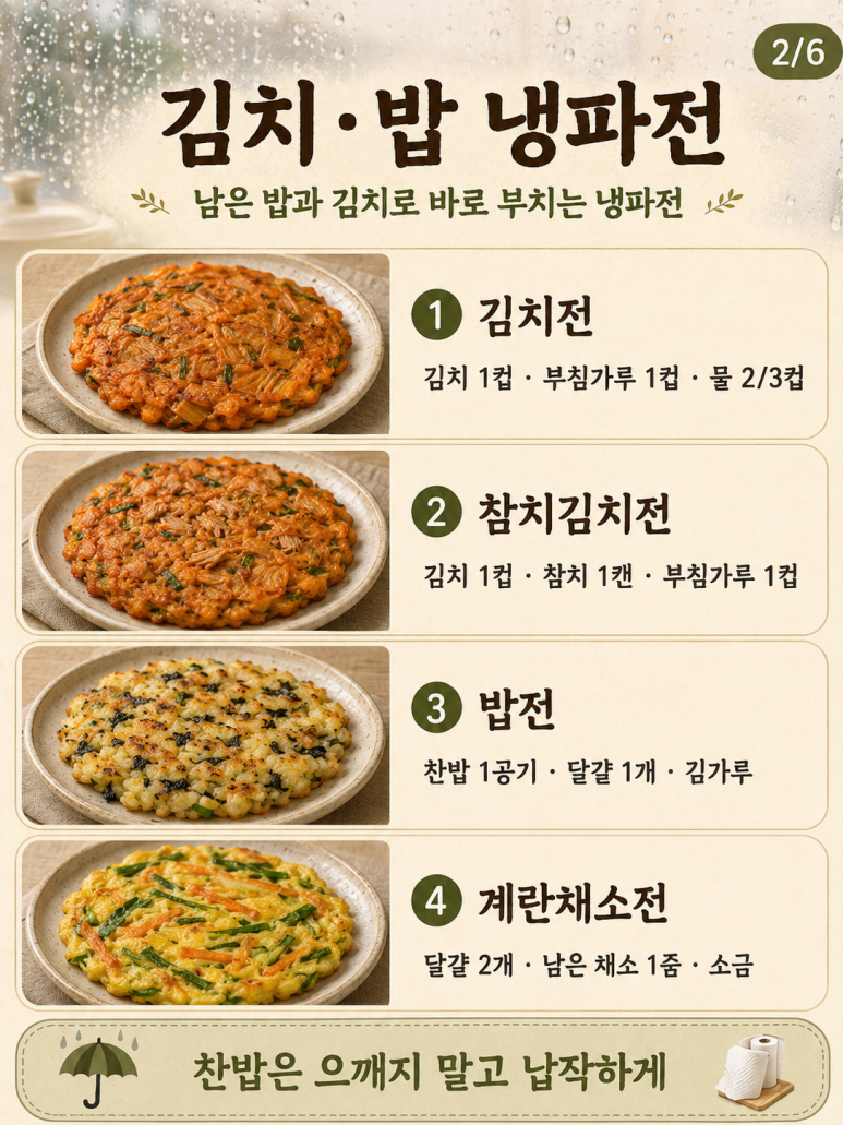 남은 재료 전부 전으로 — 냉장고 털어 만드는 냉파 부침개 20