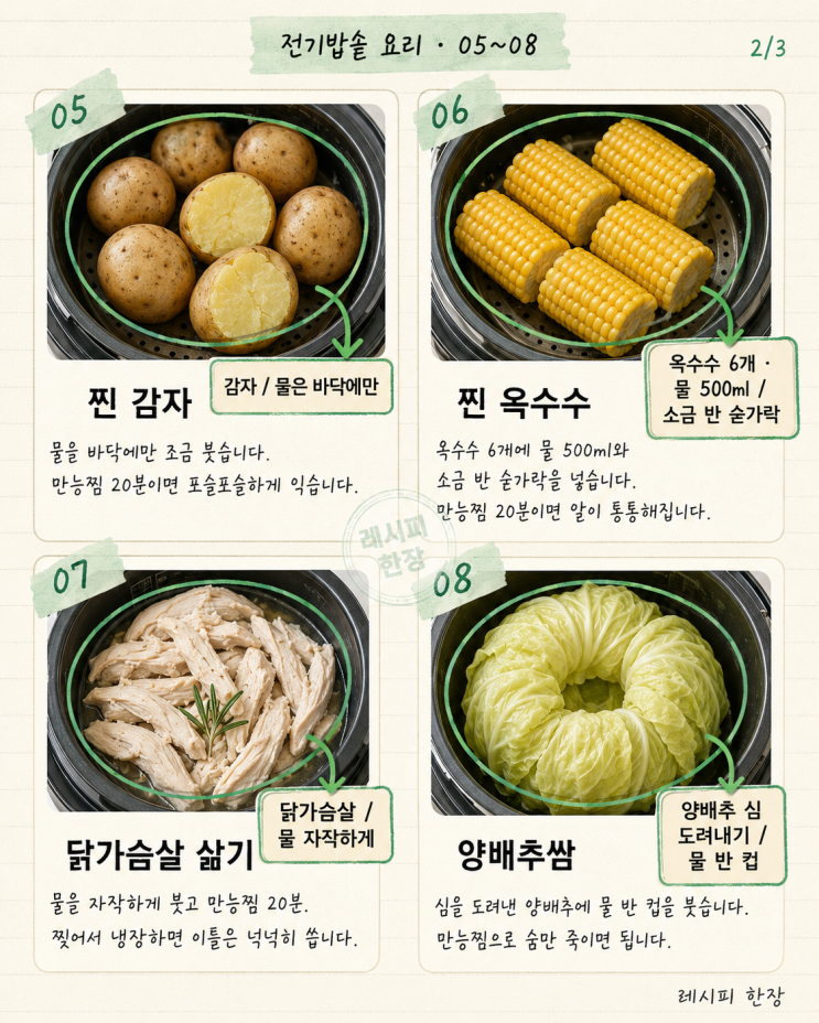 '아직도 밥만 하세요?' 전기밥솥으로 끝내는 요리 12가지