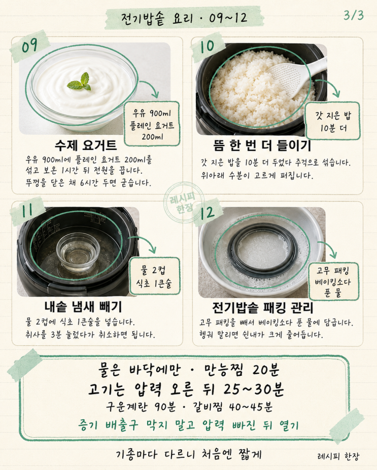 '아직도 밥만 하세요?' 전기밥솥으로 끝내는 요리 12가지