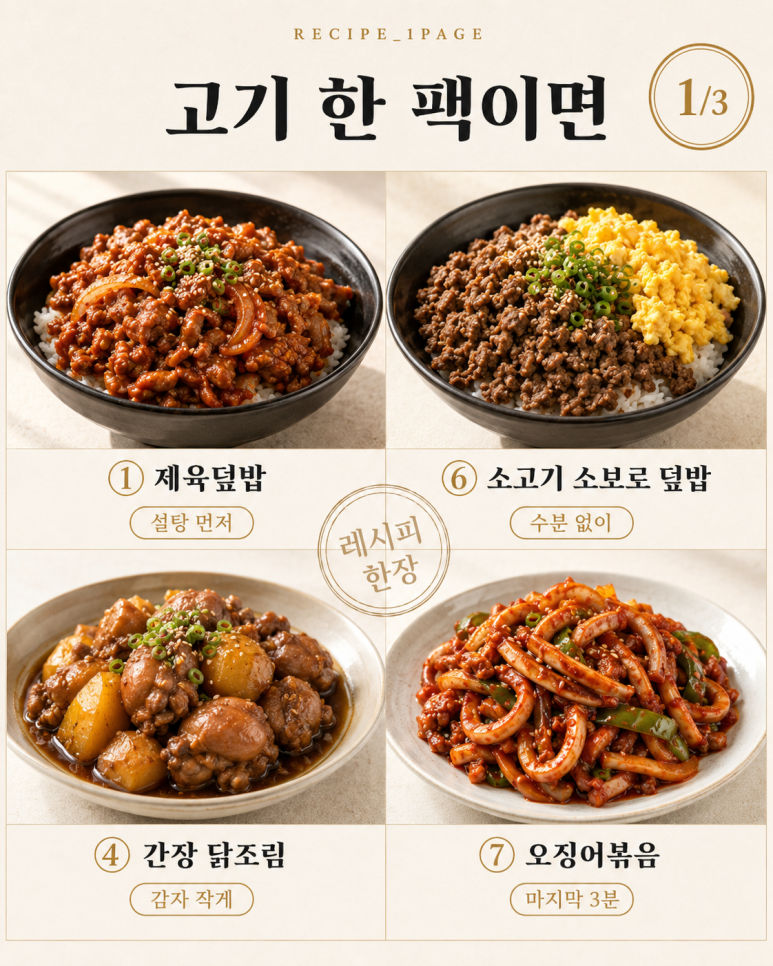 학원 가기 전에 먹여 보내야 한다면 — 20분에 끝나는 저녁 12가지