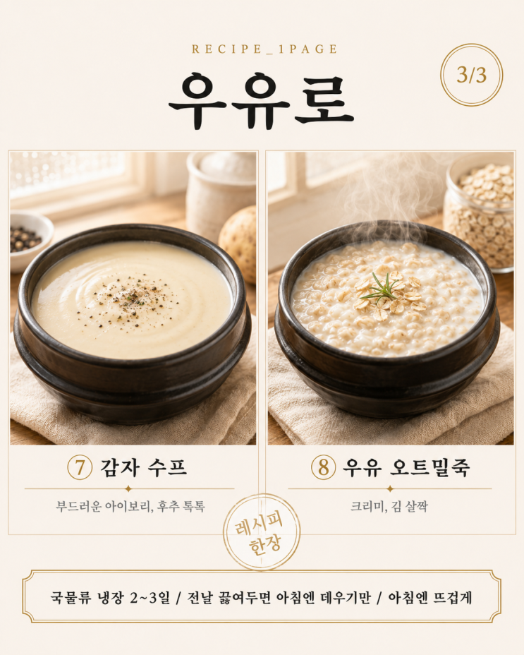 새벽에 이불 끌어당기기 시작했다면 — 40대 속 편한 따뜻한 아침 10가지