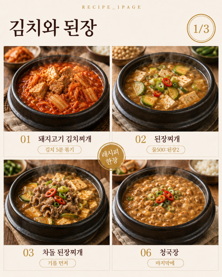 밤에 창문 닫고 자기 시작했다면 — 다시 국물 당기는 저녁 찌개 10가지