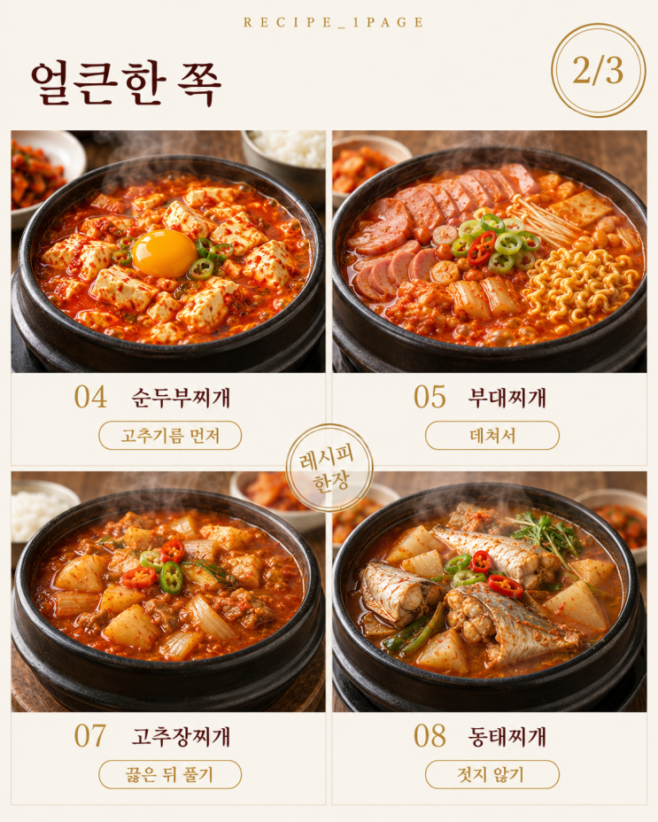 밤에 창문 닫고 자기 시작했다면 — 다시 국물 당기는 저녁 찌개 10가지