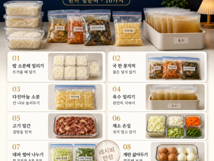 일요일 밤 10분 — 월요일이 편해지는 밑준비 10가지