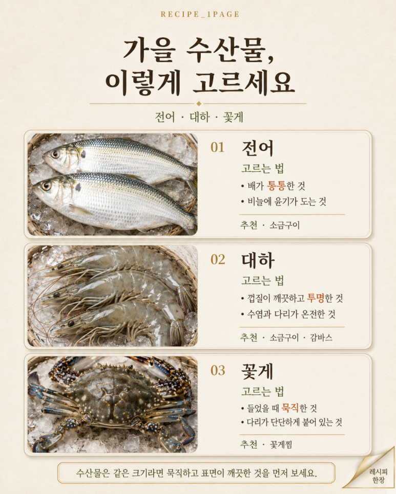 9월에 싸고 맛있어지는 것들 — 제철 재료 12가지, 고르는 법까지