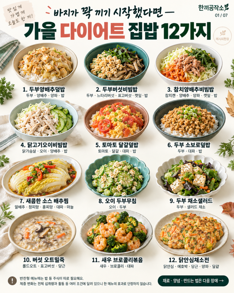 If your pants start to get tight in October — 12 autumn diet home meals