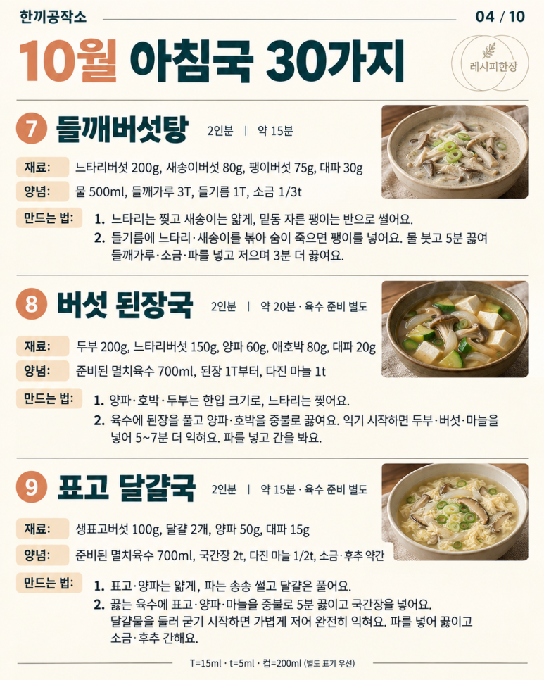 30 varieties of October morning soup - Choose the soup to boil today
