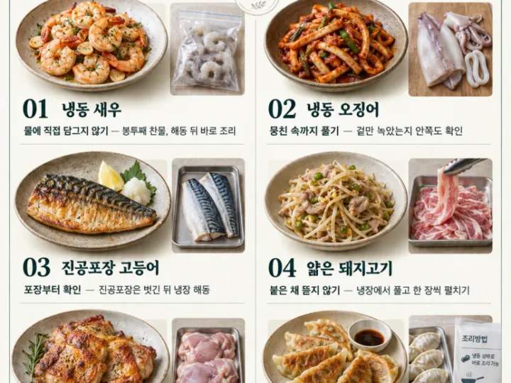 If you take it out of the freezer and immediately dip it in water - 6 thawing and preparation methods for each ingredient