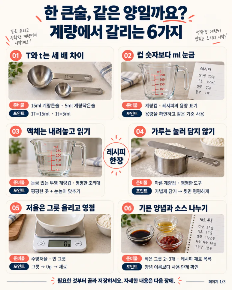 If the Chuseok seasoning keeps getting too salty? From big alcohol to small alcohol, there are 6 measurement mistakes.