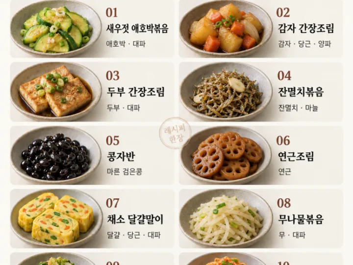 If you don't want to worry about side dishes every day, 10 side dishes to eat in succession