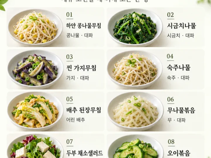 8 dishes of light vegetable side dishes when you get tired of stir-frying and frying