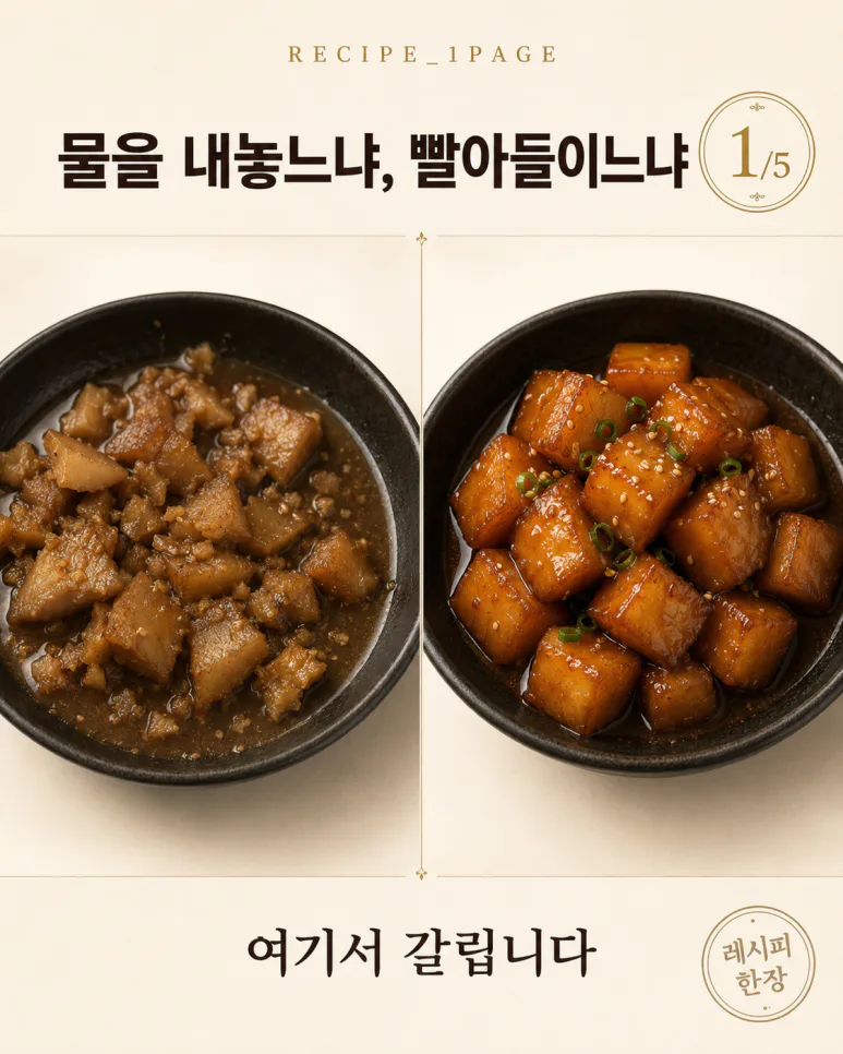 억대 매출 반찬집 조림 4가지, 맛은 양념 넣기 전에 달라집니다