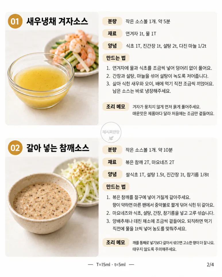 냉장고 채소가 또 남았다면 — 만두·고기에도 바꿔 쓰는 소스 6가지