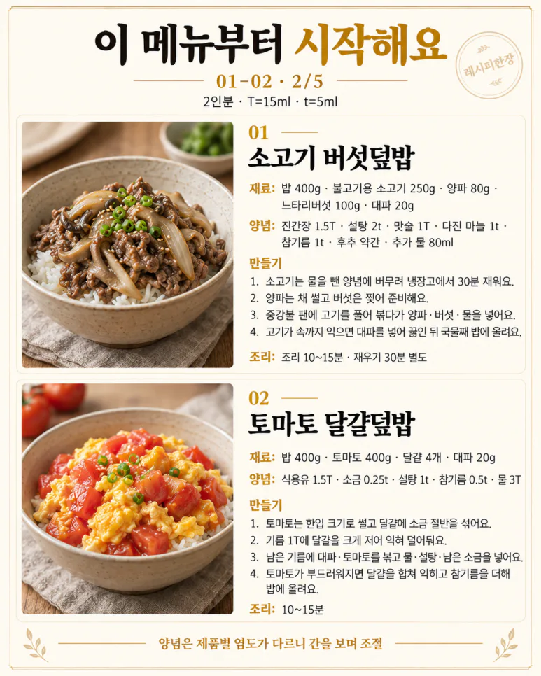 학원 가기 전 저녁, 맵지 않게 먹는 한 끼 8가지