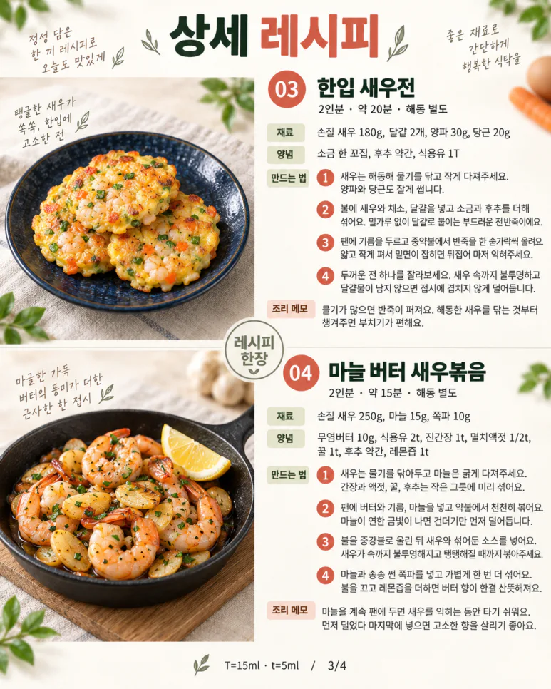 냉동 새우 꺼냈다면 — 볶음밥 말고도 손이 가는 새우요리 6가지