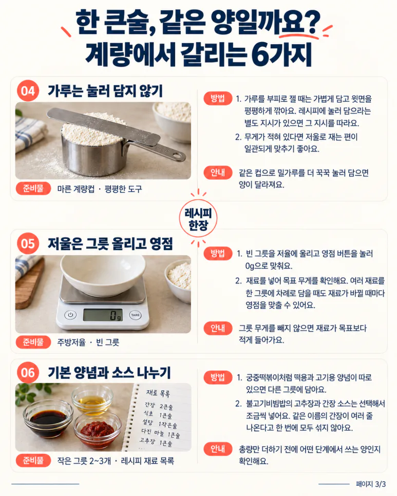 If the Chuseok seasoning keeps getting too salty? From big alcohol to small alcohol, there are 6 measurement mistakes.