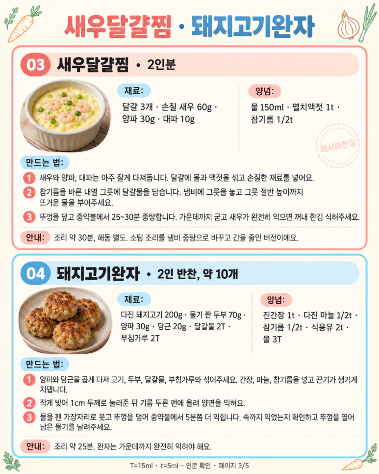 채소 골라내는 아이도 먹기 편하게 — 성장기 단백질 반찬 7가지