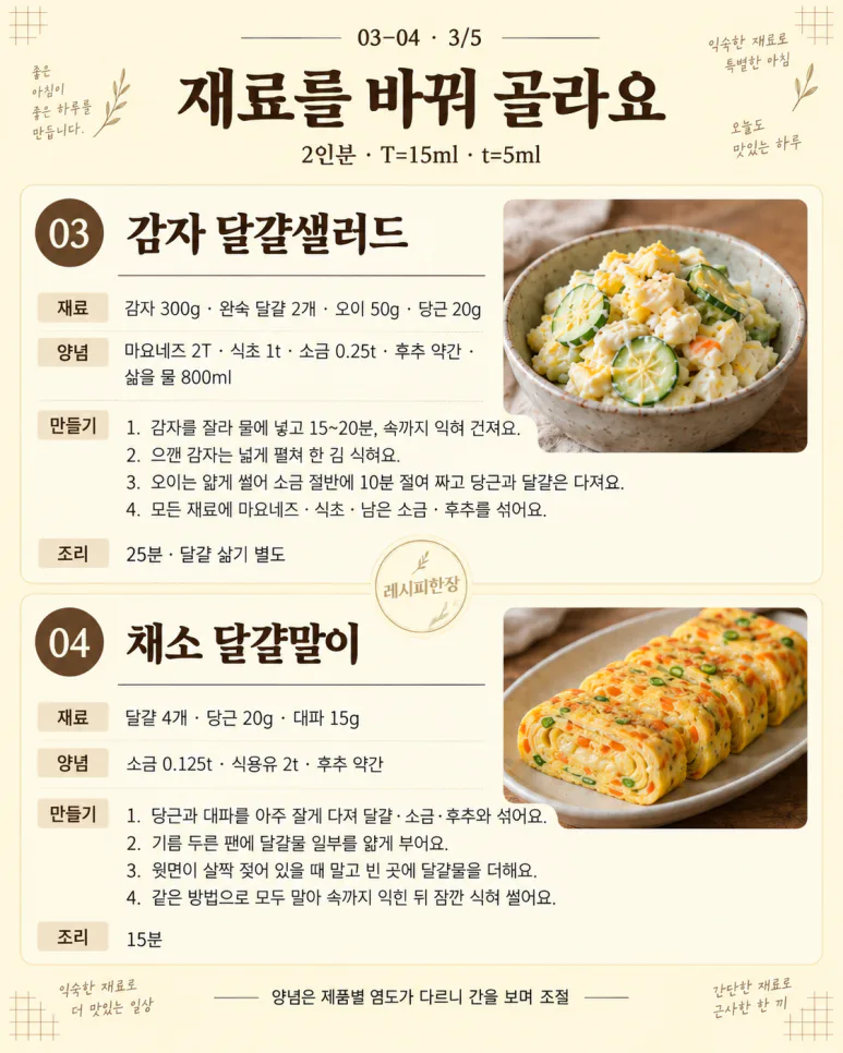 모닝빵과 식빵 사둔 날, 곁들여 먹는 아침 8가지