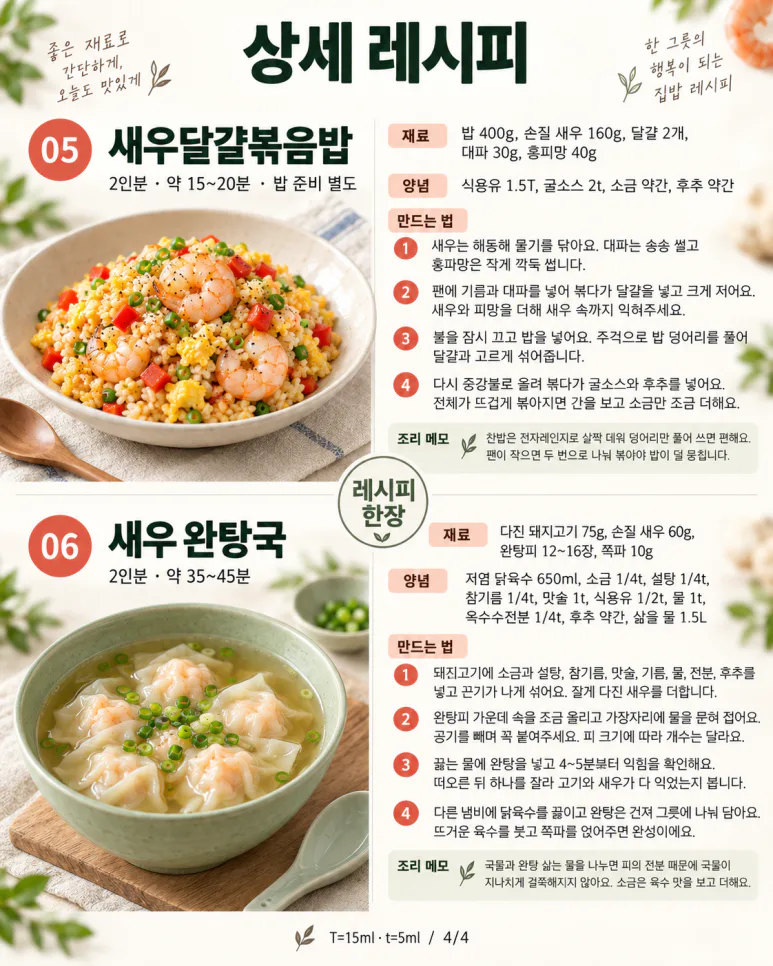 냉동 새우 꺼냈다면 — 볶음밥 말고도 손이 가는 새우요리 6가지