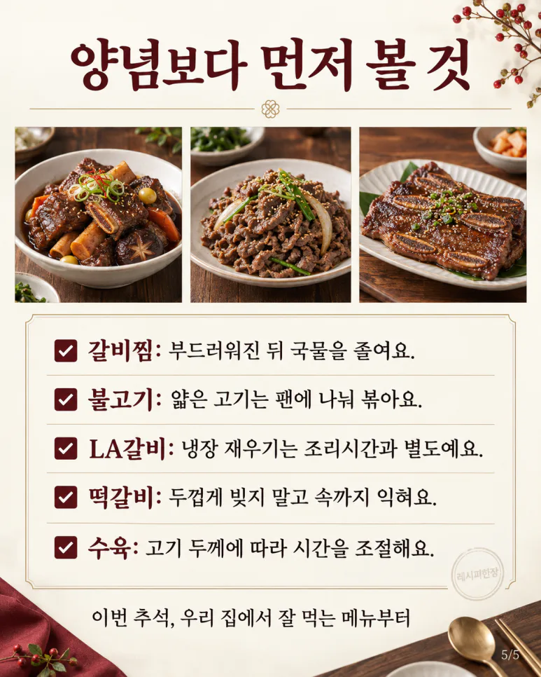 If galbijjim (Korean braised short ribs) is stale, here's from now on — 6 Chuseok meat dishes, the order more important than seasoning
