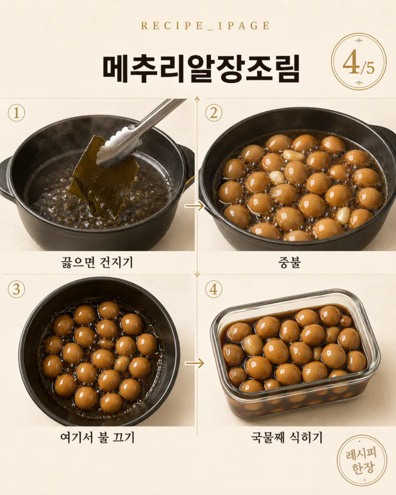 억대 매출 반찬집 조림 4가지, 맛은 양념 넣기 전에 달라집니다