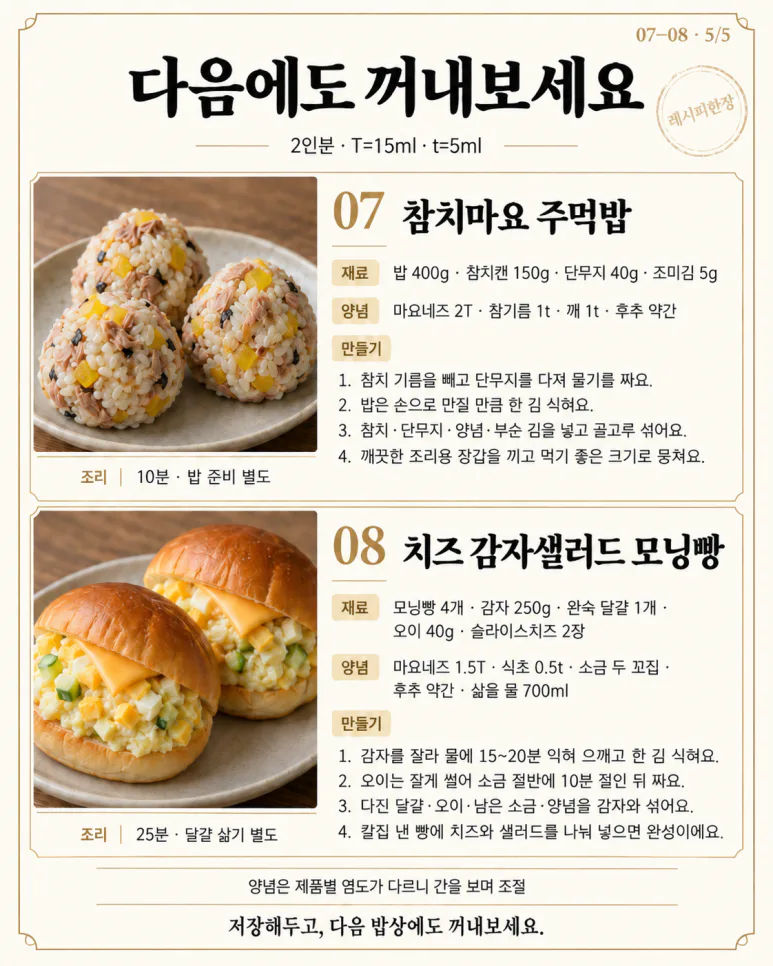 아침에 빵만 먹던 집, 달걀과 두부로 아침 8가지
