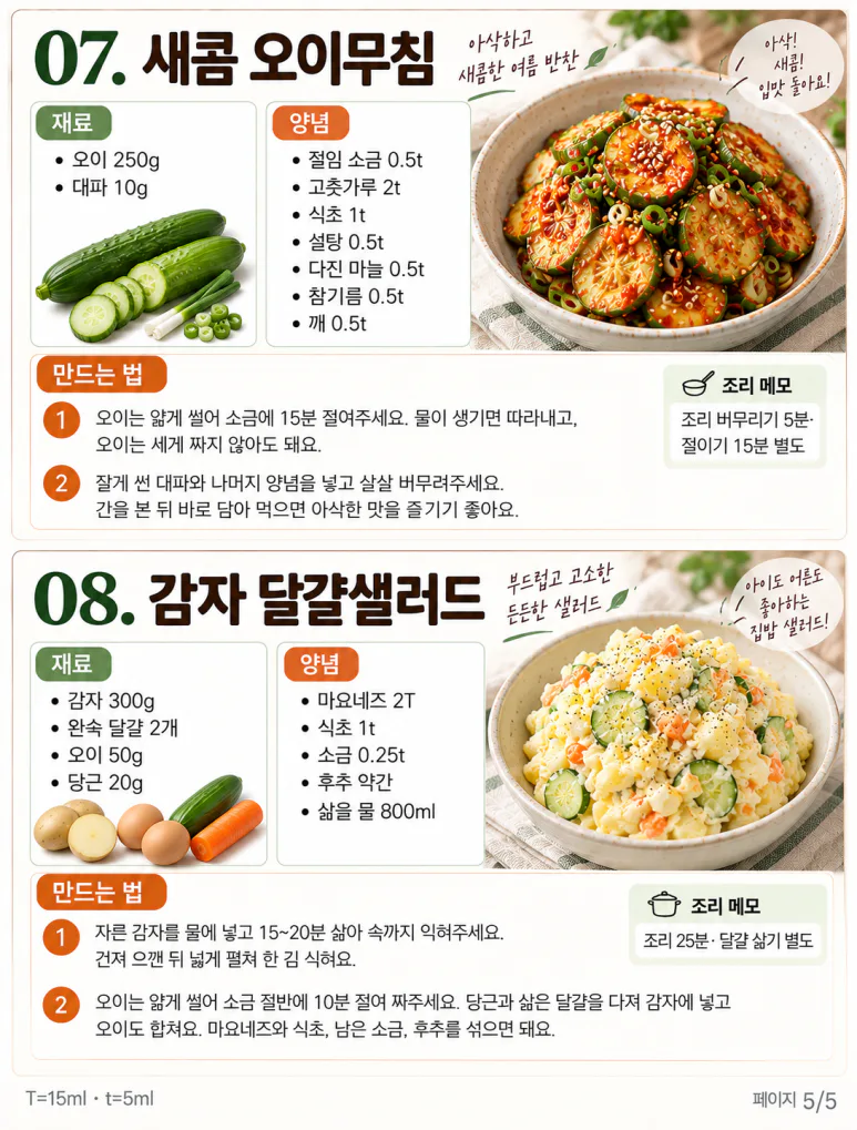 갑자기 손님 온다면 이것부터 — 손 많이 안 가는 상차림 8가지