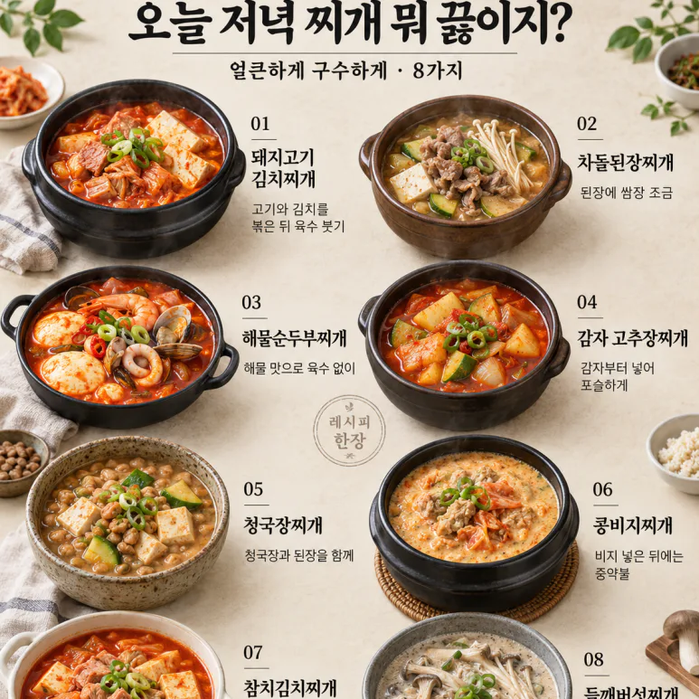 When you ate only jeonman during Chuseok and the soup gets you craving — from kimchi jjigae (Korean kimchi stew) to 8 different sesame mushroom stew