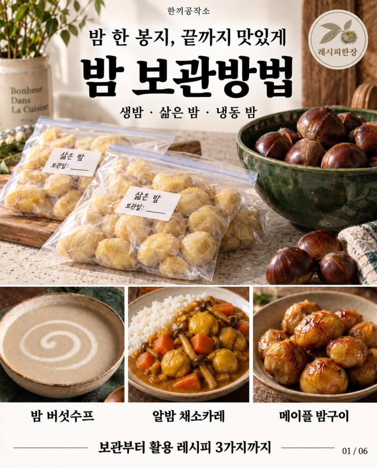 Enjoy until the end of a bag of chestnuts, 3 recipes for storing chestnuts and using frozen chestnuts