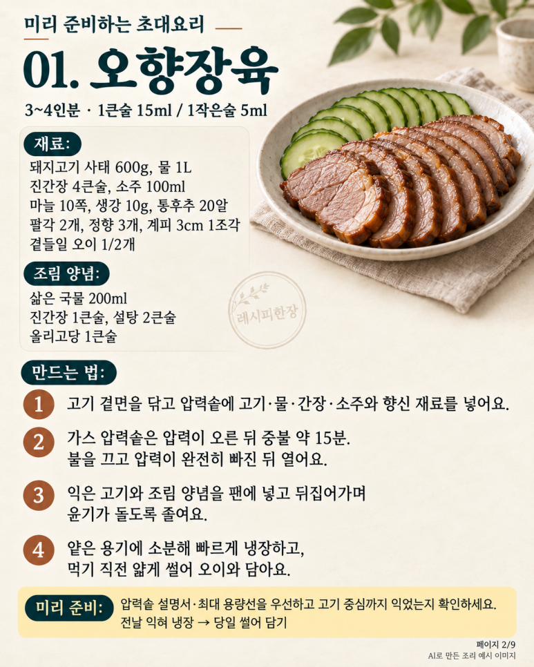 When a customer comes and I'm the only one in the kitchen — 8 prepared invitation dishes