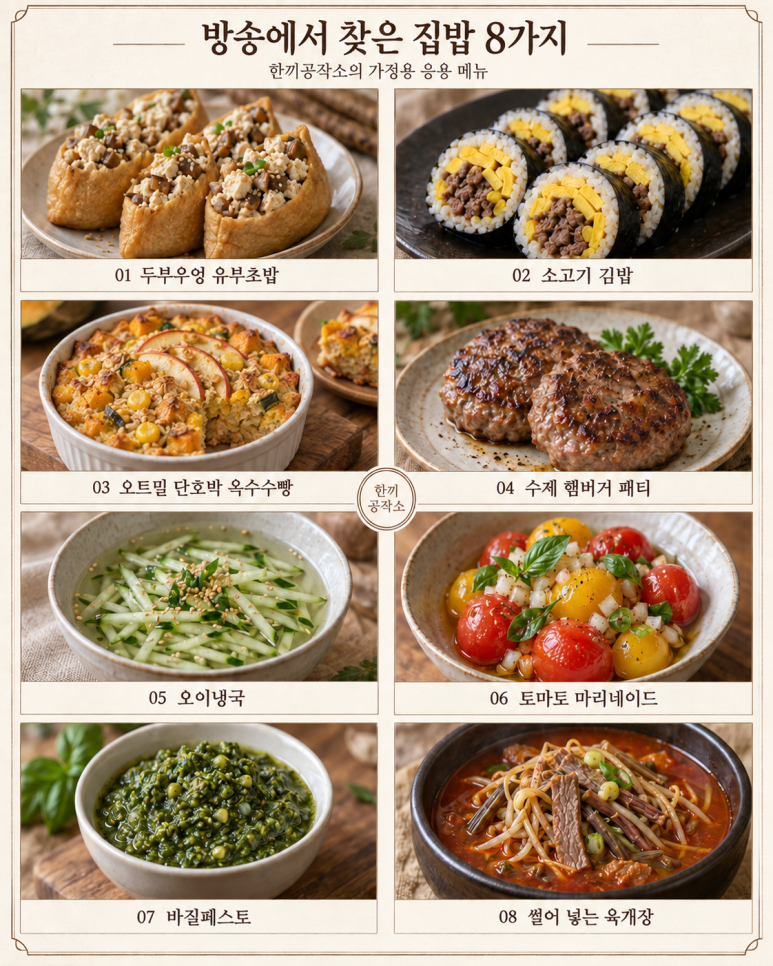 냉장고를 부탁해 손예진, 유부초밥에 밥 대신? 집밥 레시피 8가지