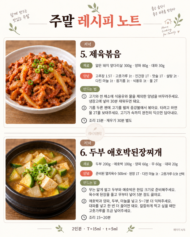 10 menús para comer tres platos al día el domingo en casa de toda la familia.
