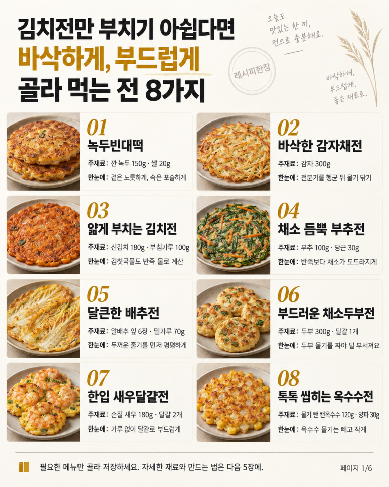 If you're wondering about the types to try before Chuseok — 8 types from mung bean rice cake to shrimp pancakes