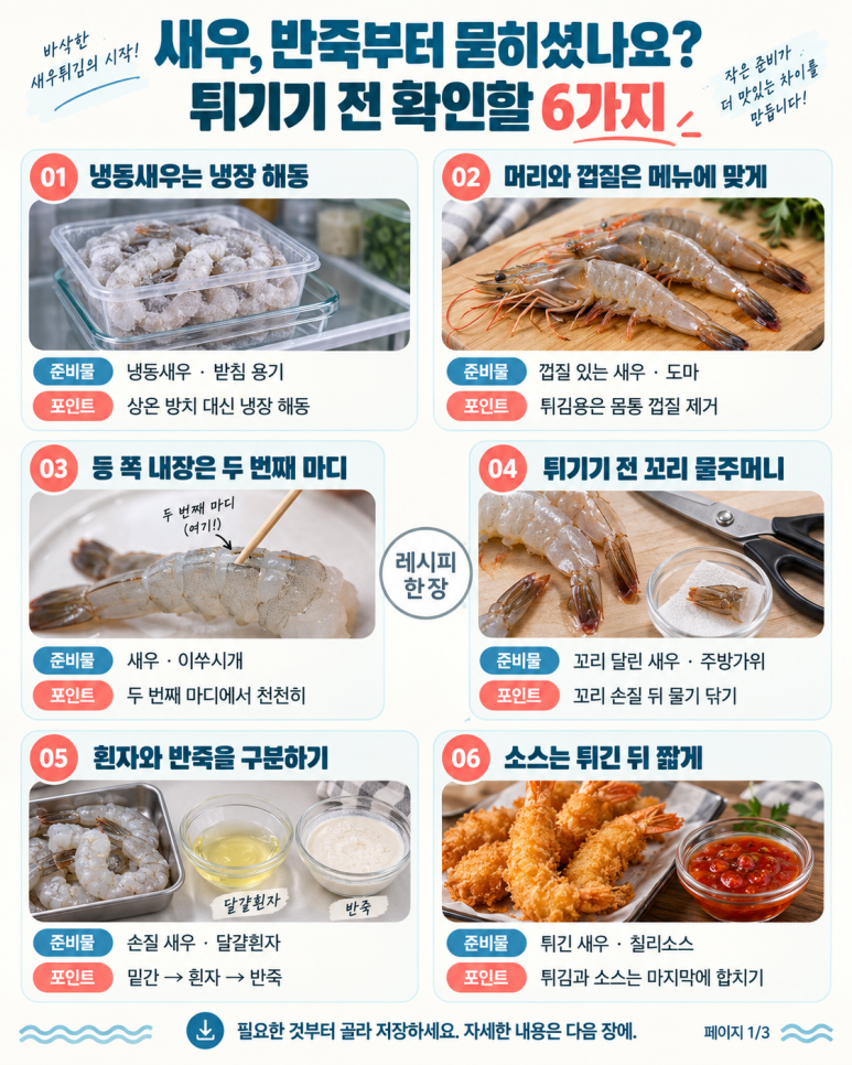 Check out the preparation of Chuseok shrimp fried rice, from dipping to the last bite — 6 tips for preparation and cooking