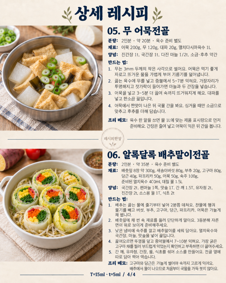 Para la cena familiar del Chuseok, coloca una olla en el centro — 6 platos de sopa caliente.
