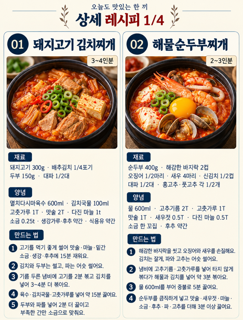 What should we make for the soup tonight? From kimchi jjigae (Korean kimchi stew) to 8 types of skewered dumplings