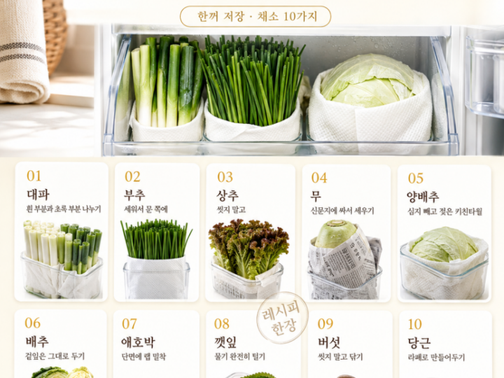 Vegetables that always remain after buying one bag — 10 ways to use them until the end (storage method)