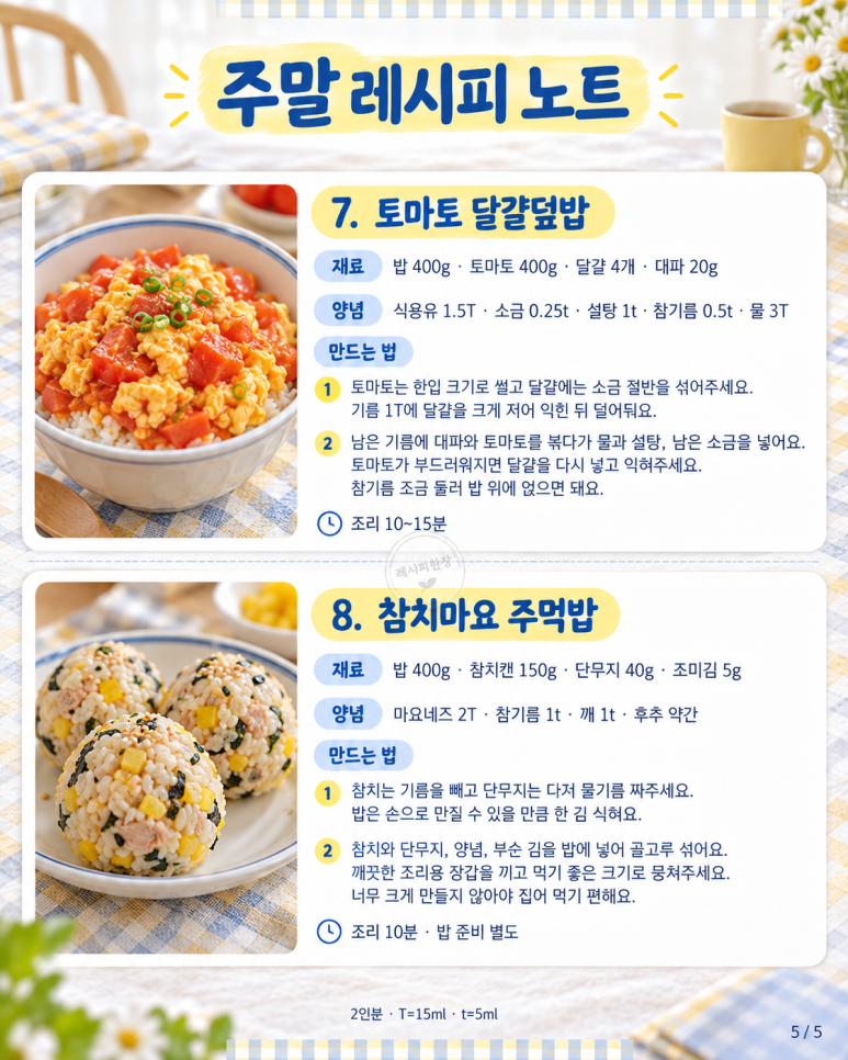 주말 아침, 식빵과 달걀로 느긋하게 차리는 8가지