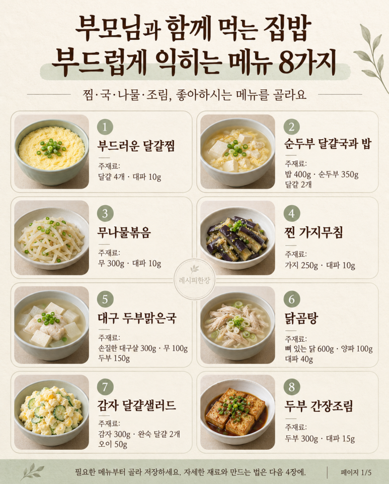 Home-cooked meals to eat, 8 menu items to cook soft