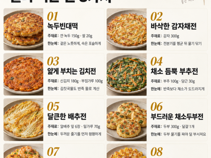 If you're wondering about the types to try before Chuseok — 8 types from mung bean rice cake to shrimp pancakes