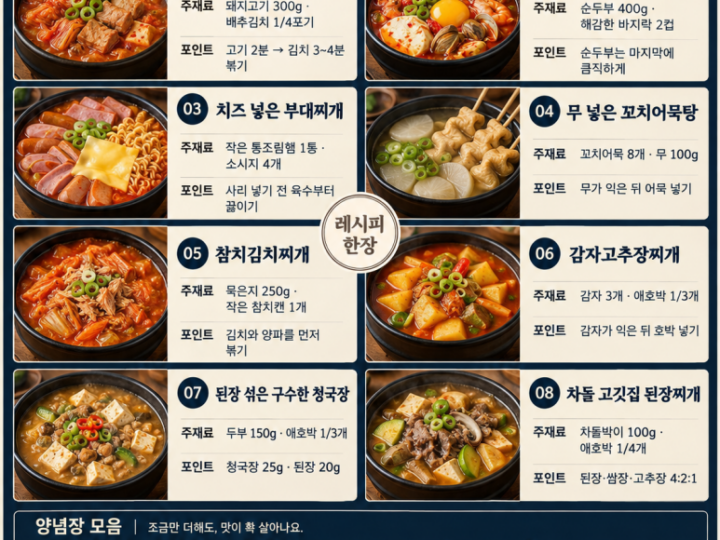 What should we make for the soup tonight? From kimchi jjigae (Korean kimchi stew) to 8 types of skewered dumplings