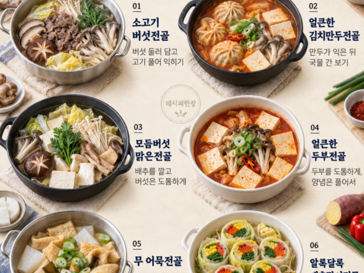 For Chuseok family dinner, place one pot in the center — 6 types of stew