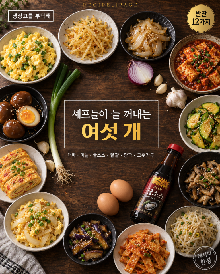 Please bring the refrigerator, the chefs' hands seem to always end up in the same place, 12 side dishes