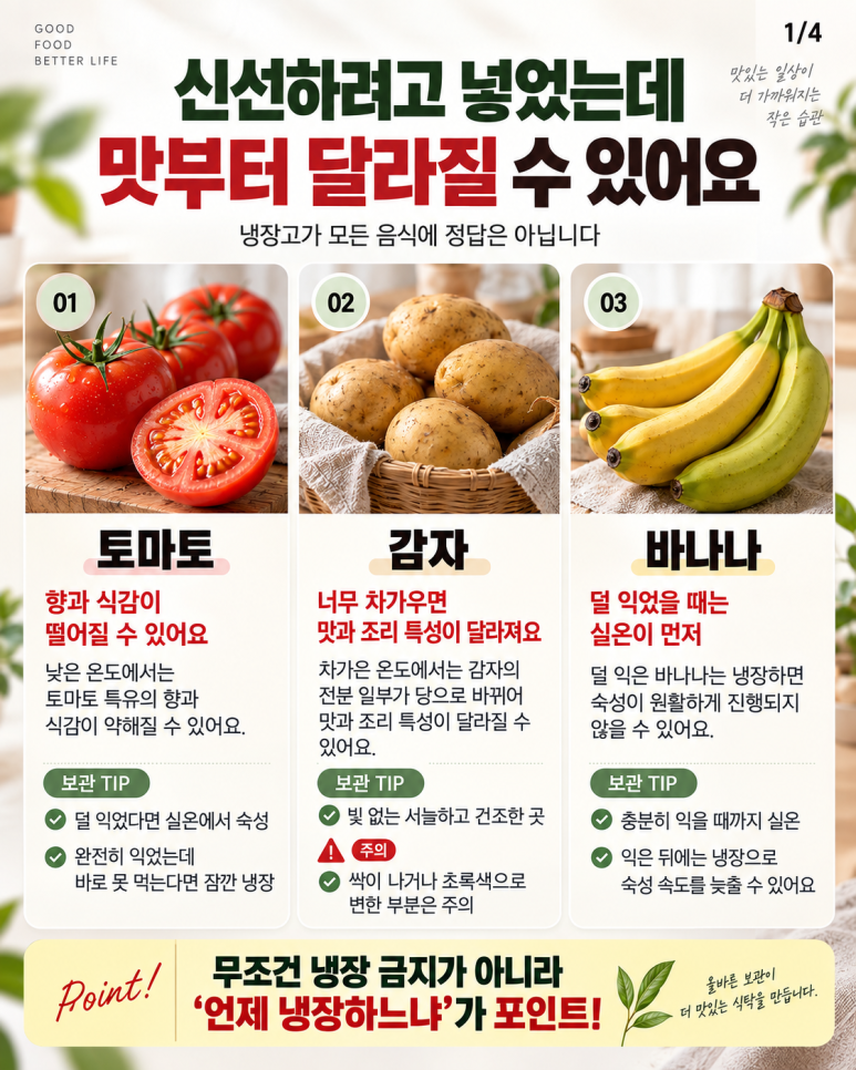 Did you also put this in the refrigerator? 10 ways to store food that preserve taste and texture