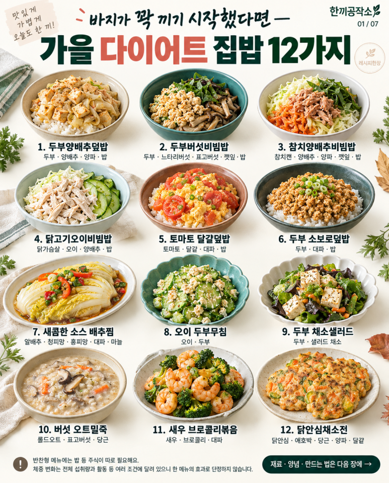 If your pants start to get tight in October — 12 autumn diet home meals